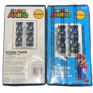 Nintendo Super Mario Window Panels - Blue